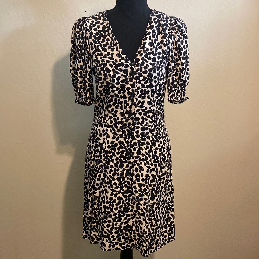 H&M Patterned Button-Up Dress